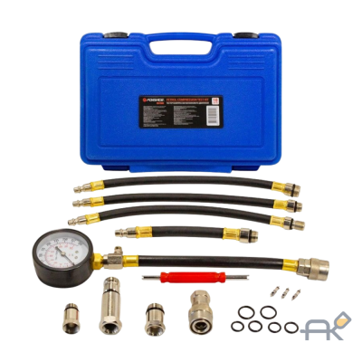 Тестер компрессии бензинового двигателя 10пр.(0-20bar).в кейсе (F-907G08)